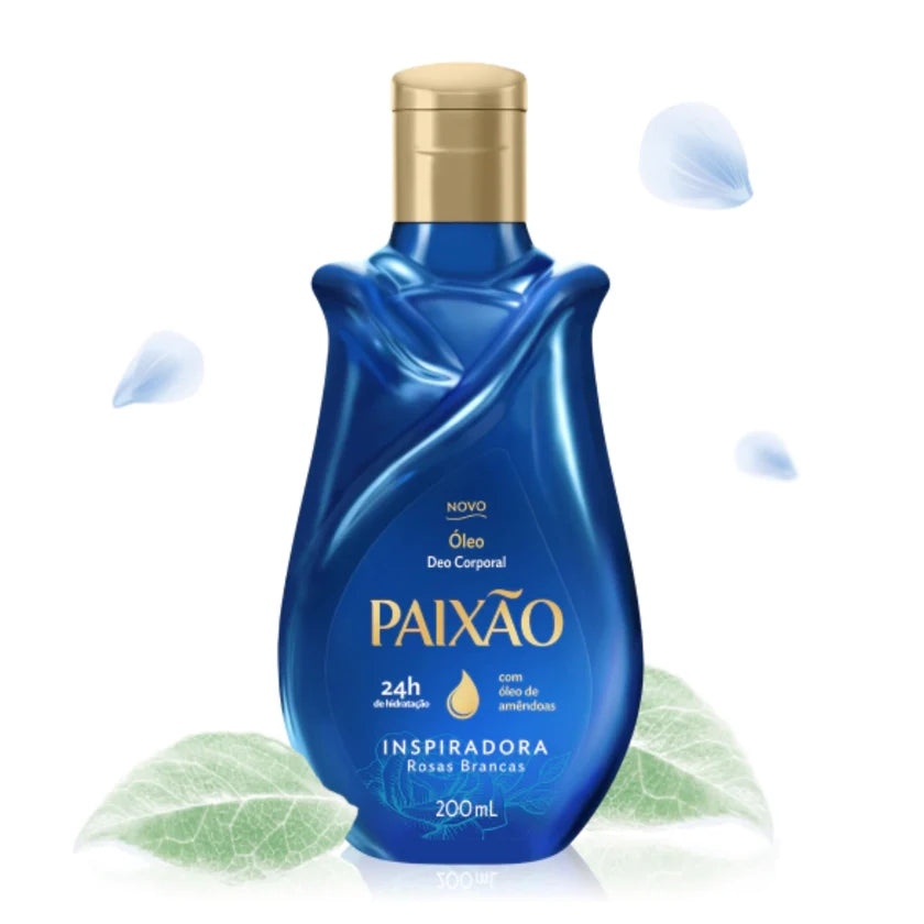 Paixão Óleo Deo Corporal Inspiradora Rosas Brancas (200ml)